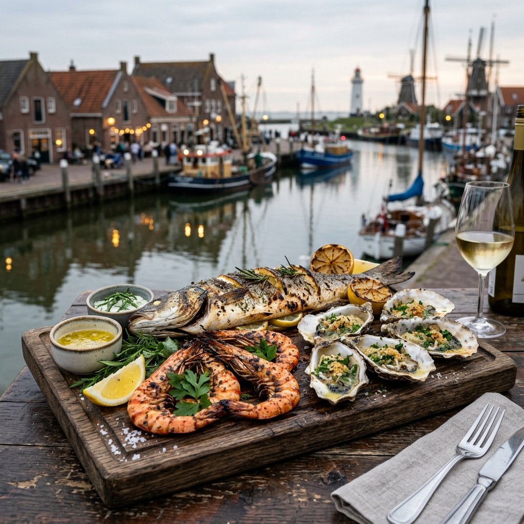 Grilled seafood platter